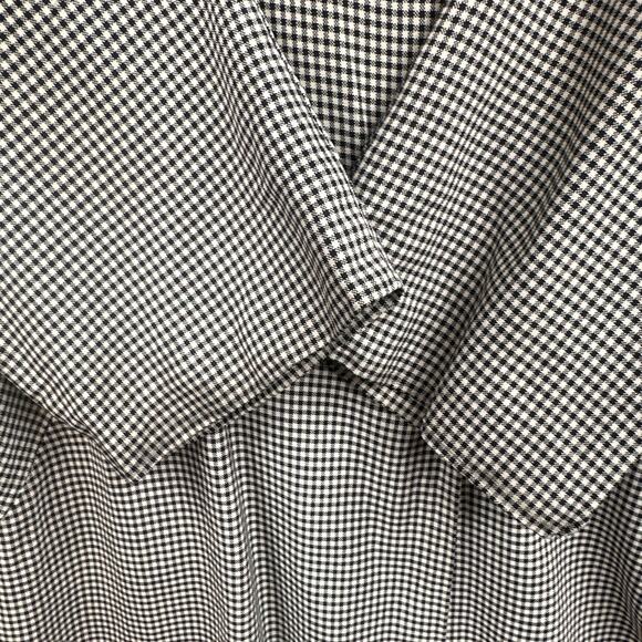VTG Swing Coat M Gingham Check Mod 60s Rockabilly Retro Career Church Preppy USA - Picture 8 of 16
